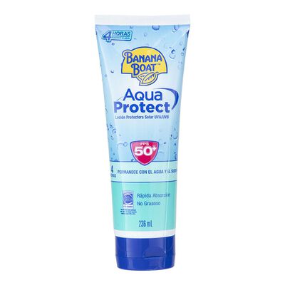 Banana Boat Protector Solar Aqua Protect 50+ Fps Loci&oacute;n 236 Ml