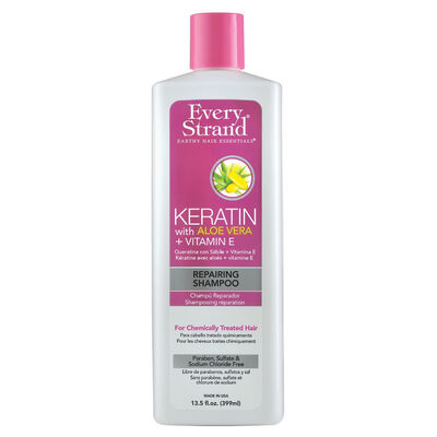 Every Strand Shampoo Reparador Keratina Y Aloe Vera + Vitamina E 399 Ml