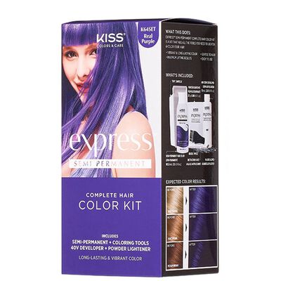 Kiss Kit Tinte Semi-permanente Real Purple 1 Set