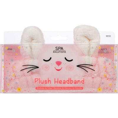 Spa Solutions Banda De Felpa Rosa Conejo Talla &Uacute;nica
