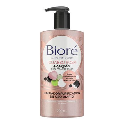Bior&eacute; Limpiador Purificador De Cuarzo Rosa 200ml Biore