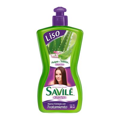 Savile Crema Para Peinar 300ml Keratina Liso Y Suavidad