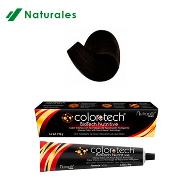 Color Tech Tinte Permanente Casta&ntilde;o Profundo 90g