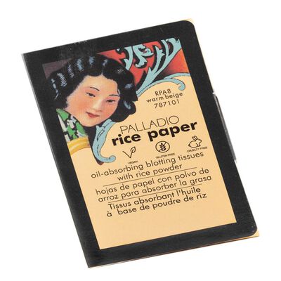 Palladio Papel De Arroz Absorbente Natural 50 Hojas Port&aacute;til