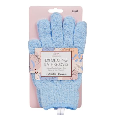 Cala&reg; Guantes Exfoliantes De Ba&ntilde;o Baby Blue Antimicrobianos