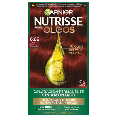 Nutrie Oleos Garnier Tinte Capilar 6.66 Rub&iacute; Rojo Profundo