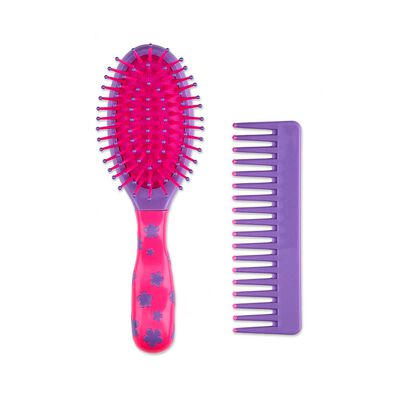 Scunci Cepillo Ovalado Y Peine Para Ni&ntilde;as