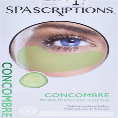 Spascriptions Almohadillas Hidrogel Pepino Contorno Ojos 1 Par