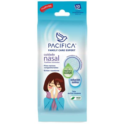 Pacifica Toallitas H&uacute;medas Para Cuidado Nasal