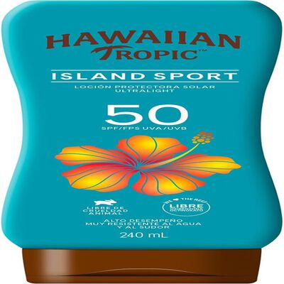 Protector Solar Hawaiian Tropic Island Sport Fps 50 Loci&oacute;n 240 Ml